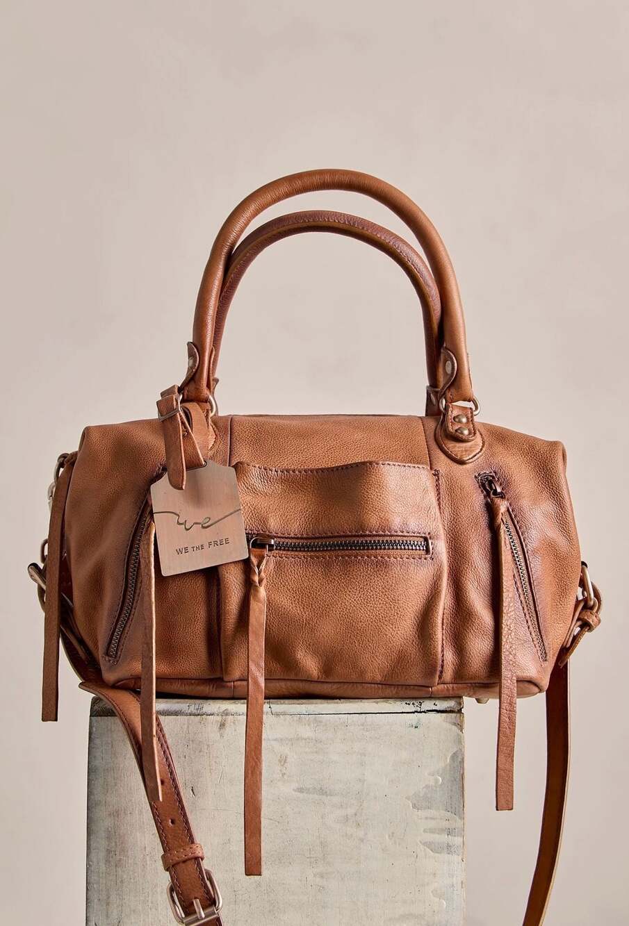 We The Free Baby Emerson Tote Bag in Saddle NWT